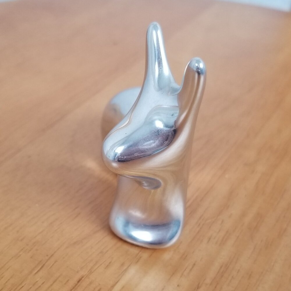 Hoselton Aluminum Sculpture #2036 Shiny Silver Finish